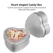 6/12pcs Heart Shape Tinplate Jar For Cream Balm Nail Candle Cosmetic Container Refillable Tea Cans Metal Box Candy Packaging Box_maomaolike.com