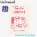 Book Lover Themed Painting Poster, Pastel Pink Hand-drawn Book Graphic Poster, Witty Book-themed Quote Decor Ideal For Reading Nooks, Bedrooms And_maomaolike.com