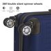 Blue 3-Piece Premium ABS Luggage Set-20", 24", And 28" Suitcases With Multi-Position Handle, Silent Spinner Wheels, And TSA-Approved Lock-Durable, Stylish, And Spacious Travel Gear_maomaolike.com