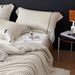 Wholesale Nordic Light Luxury 60s Lenzing Tencel Four-Piece Simple Striped Naked Sleep Lyocell Cool Sensation 4-Piece Set_maomaolike.com