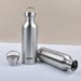 Stainless Water 350-2000ml Big Mouth Single Wall Drinking Sports Bottle Flasks With All Steel Lid_maomaolike.com