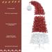 6FT Hinged Fir Artificial Fir Bent Top Christmas Tree, Xmas Tree Bendable Santa Hat Style Christmas Tree Holiday Decoration,1250 Lush Branch Tips, 300 LED Lights X-mas_maomaolike.com