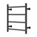 VEVOR Towel Warmer Heated Towel Bar-Rack - Nopwer Bathroom Wall Mounted Electric Towel Drying Plug-in Matte Black 4 Bars_maomaolike.com