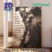 Biblical Warrior Painting Poster, Vintage Monochrome Grunge-style Warrior With Scripture Poster, Inspirational Religious Quote Decor For Home, Study_maomaolike.com