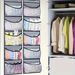 5-storey Door Rear Closet Storage Hanging Bag Large Capacity Non-woven Hanging Storage Bag Wardrobe Storage_maomaolike.com