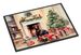 Labrador Retriever Cozy Christmas Doormat Front Door Mat Indoor Outdoor Rugs For Entryway, Non Slip Washable Low Pile, 24H X 36W_maomaolike.com