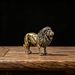 Brass Lion Figurine Tea Pet Statue Craft, Decorative Bronze Ornament For Household Desk And Office Interior Decoration
_maomaolike.com