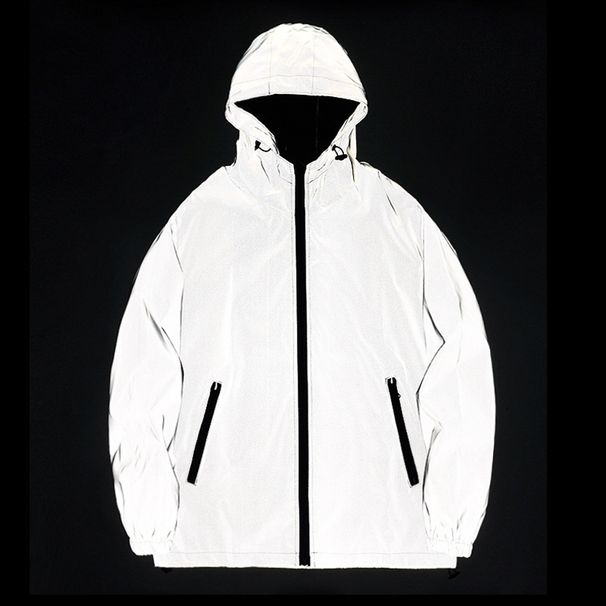 Women's Clothing new couple reflective jacket student men and women solid color class uniform wholesale winter luminous assault windbreaker_maomaolike.com