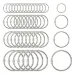 15/30pcs 20-88mm Loose Leaf Book Binder Hinge Snap O Ring Locking Keychain Metal Craft Parts 20 25 30 38 45 50 55 70 88mm_maomaolike.com