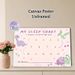 Dinosaur-themed Sleep Reward Chart Painting Poster, Pastel-toned Cute Dinosaur Illustration Poster, Practical Tool To Track Overnight Sleep Habits For_maomaolike.com