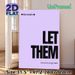 "Let Them" Reminder Painting Poster, Soft Pastel Minimalist Typography Poster, Gentle Mindful Reminder To Save Energy, Suitable For Bedroom, Living_maomaolike.com