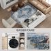 4x6 Area Rug, Vintage Washable Rug, Non-Slip Floor Carpet For Living Room, Bedroom, Dining Room, Blue_maomaolike.com