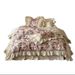 Wholesale INS French Floral Sateen Brushed Four-Piece Princess Style Pleated Lace Bed Skirt Pure Cotton 4-Piece Set_maomaolike.com
