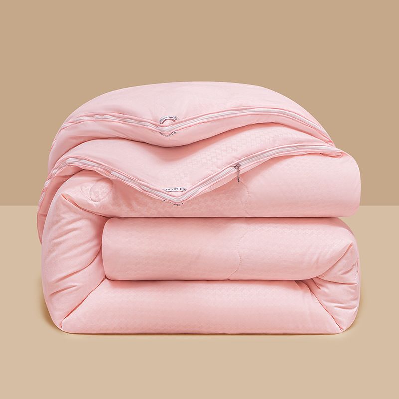 New Comfortable Skin-Friendly Simple Solid Color Pure Cotton Jacquard Soybean Quilt Core Factory Wholesale Trade_maomaolike.com