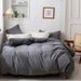 Wholesale Retro Linen Button Pure Four-Piece Nordic Style Apartment Homestay Full Yarn-Dyed Washed Cotton 4-Piece Set_maomaolike.com