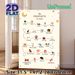Islamic Prophets Painting Poster, Minimalist Cartoon Style Poster, Informative Design Featuring Islamic Prophets With Symbolic Icons, Ideal For_maomaolike.com