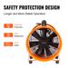 Portable Ventilator, 16 Inch Heavy Duty Cylinder Fan With 16.4ft Duct Hose, 1350W Strong Shop Exhaust Blower 5175CFM, Industrial Utility Blower For Sucking Dust, , Home/Workplace_maomaolike.com