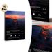 Sad Sun Themed Painting Poster, Surreal Vibrant Dusk Scene Poster, Melancholic Artistic Design, Ideal For Bedroom & Living Room Wall Decor_maomaolike.com