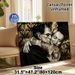 Gothic Monster Couple Painting Poster, Vintage Dark-toned Tattooed Monster Pair With Ornate Golden Filigree Poster, Unique Gothic Art Ideal For_maomaolike.com