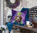 German Wirehaired Pointer King Of Mardi Gras Throw Pillow Machine Washable, Indoor Outdoor Decorative Pillow For Couch, Bed Or Patio, 18Hx18W_maomaolike.com