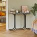 Console Table Narrow Sofa Table With Stable Metal Legs Entrance Table Home Decor Behind The Couch Table Modern Foyer Table For Living Room, Entryway, Hallway (Black)_maomaolike.com