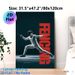 Fencing Themed Painting Poster, Bold Dramatic Fencer Action Poster, Stylish Sports-inspired Decor Ideal For Gym, Sports Room And Home Wall_maomaolike.com