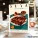 Suya African Cuisine Painting Poster, Vintage Style Illustrated Nigerian Grilled Beef & Side Dishes Poster, Attractive Culinary Artwork Ideal For_maomaolike.com