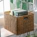 Pulan Nordic Cabinet Woven Box Simple Living Room Organizer Rattan Snack Basket Storage Bin_maomaolike.com