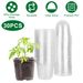 30Pcs Plant Nursery Pots PET Flower Seed Starting Pots Container With Dome With Drainage Holes_maomaolike.com