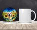 Labrador Retriever In Sunflowers Large Sandstone Coasters Pack Of 4 Absorbent Round Coasters Decor Gifts For Men Or Women, 4 In, Multicolor_maomaolike.com