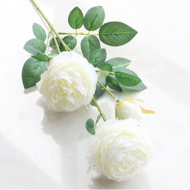 Ins Style Western Peony Artificial Fake Silk Flowers Rose Bouquet Home Living Room Dining Table Decoration Photo Props_maomaolike.com