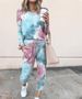Women's Clothing 2024 spring autumn and winter printed casual long sleeved women's sports suit_maomaolike.com