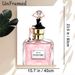 Elegant Lady & Perfume Painting Poster, Stylish Illustration Of Lady On Pink Paris Perfume Bottle Poster, Feminine Chic Decor Ideal For Bedroom_maomaolike.com