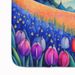 Hyacinths In Color Memory Foam Kitchen Mat Machine Washable Anti-Fatigue Mat Cushion Comfort Bath Mat Or Kitchen Rug_maomaolike.com