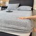 Winter Taffeta Single Piece Thickened Coral Milk Cover Non-Slip Mattress Protector Fleece Bed Sheet Set_maomaolike.com