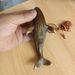 Country Antique Miscellaneous Old Copper Incense Burner Casting Line Painting Home Small Whale Ornament Decoration_maomaolike.com