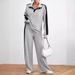 Women's Clothing street casual suit high end design sweatshirt, wide leg pants two piece set_maomaolike.com