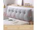 SOGA 180cm Silver Triangular Wedge Bed Pillow Headboard Backrest Bedside Tatami Cushion Home Decor_maomaolike.com