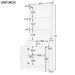 Bathroom Storage Cabinet, Cabinet With Two Doors And Drawers, Adjustable Shelf, Three-layer Open Shelf, MDF Board_maomaolike.com