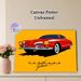 Vintage Karmann Ghia Car Painting Poster, Vibrant Retro Graphic Poster, Stylish Automotive Decor Suitable For Garage, Man Cave Or Living Room_maomaolike.com