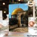 Dome Of The Rock Themed Painting Poster, Vintage-style Golden Dome With Intricate Mosaic Details Poster, Cultural Religious Art Decor For Living Room_maomaolike.com