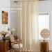 Retro High-End Curtains Light-Filtering Privacy Sheer Living Room Bay Window Cream Linen Pastoral Style_maomaolike.com