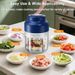 Food 320ml Electric Chopper USB Rechargeable Meat Grinder Garlic Press Portable Blender_maomaolike.com