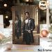 Victorian Gentleman Painting Poster, Elegant Classic Oil Painting Style Poster, Aristocratic Figure In Ornate Dark Formal Attire With Mirror_maomaolike.com