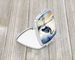 Blue Heron Barely Lit Sky Compact Mirror Decorative Travel Makeup Mirror For Women Girls Gifts Pocket Makeup Mirror Folding Handheld_maomaolike.com