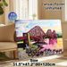 Red Steel Bridge Themed Painting Poster, Vibrant Hand-drawn Scenic Poster, Riverside Bridge With Sunset Reflection Artwork Suitable For Home And_maomaolike.com