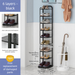 Narrow Multi-layer Iron Art Shoe Cabinet For Home And Dormitory, Simple And Multifunctional Folding Iron Art Storage Rack_maomaolike.com
