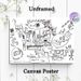 Abstract Mind Maze Painting Poster, Hand-drawn Graffiti-style Office-themed Map Poster, Unique Artistic Design Ideal For Home Office, Study Area_maomaolike.com
