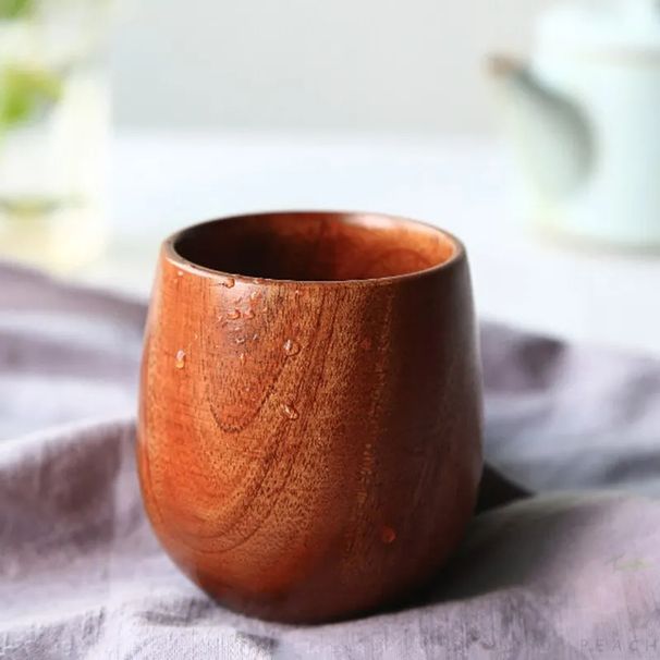 100Ml Woodens Big Belly Cup Creative Pattern Wooden Solid Wood Handcarved Anti Scald Tea Cups Simple Fragrant Original_maomaolike.com