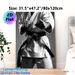 Karate Themed Painting Poster, Monochrome Black Belt Karate Practitioner Fist Stance Poster, Motivational Martial Arts Wall Art For Home Gym, Dojo_maomaolike.com